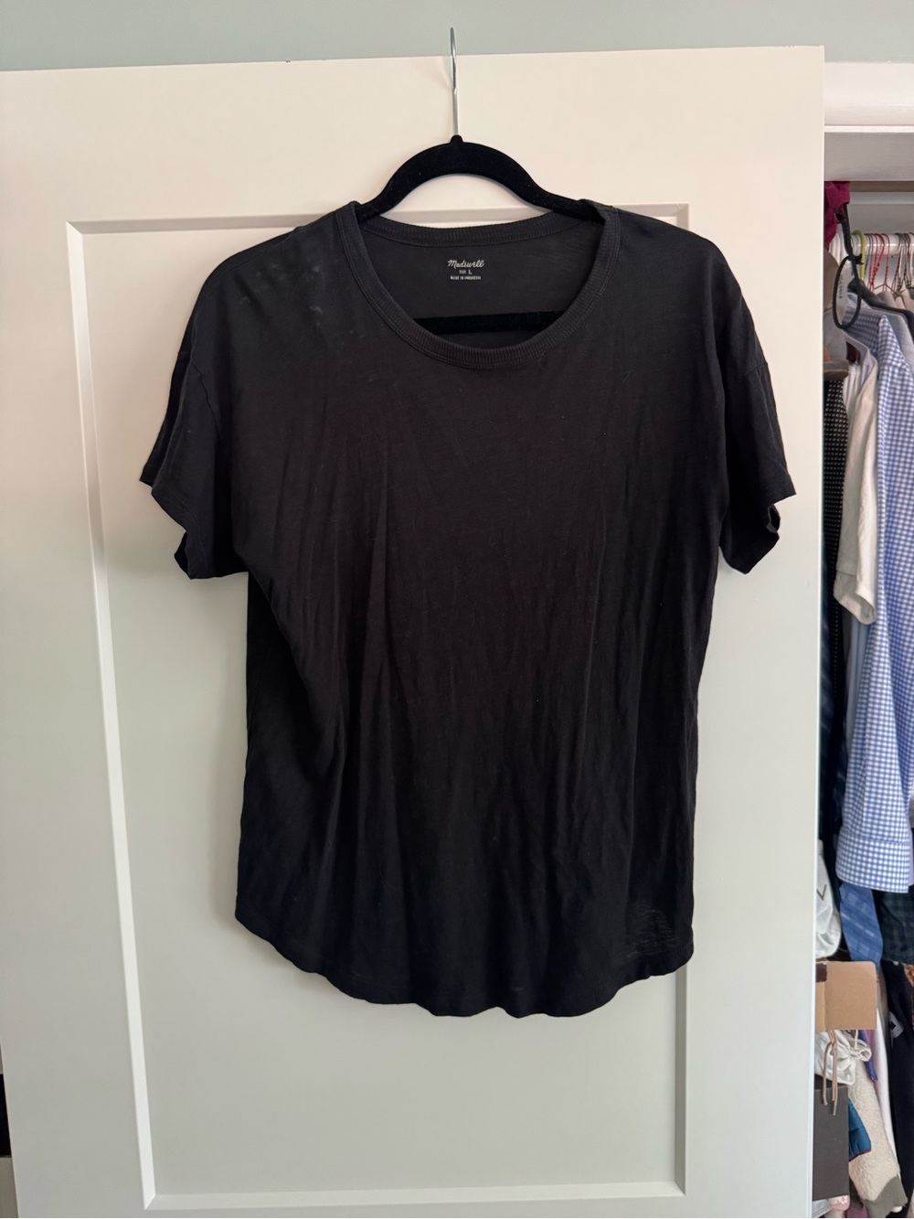 Madewell Black Short-Sleeve Crewneck Tee